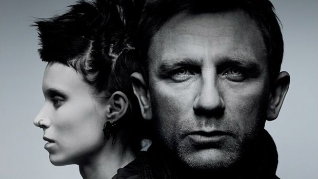 Daniel Craig e Rooney Mara no cartaz de ‘Millennium: Os Homens que Não Amavam as Mulheres’ (2011), filme derivado do primeiro livro da série de Stieg Larsson (Foto: Reprodução)