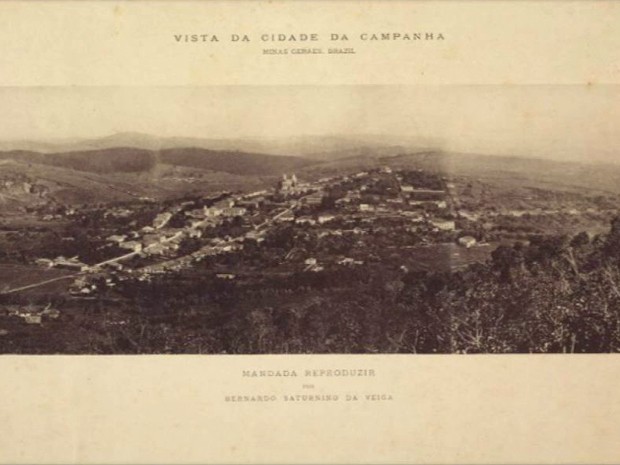 Foto histórica de Campanha, MG (Foto: Portal Brasiliana Fotográfica / Reprodução EPTV)