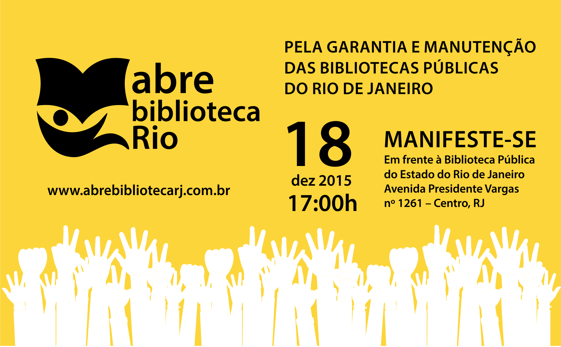 3º Ato do Movimento Abre Biblioteca Rio
