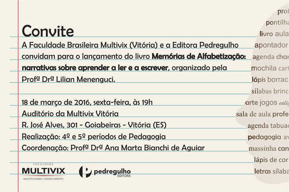 Memórias de Alfabetização