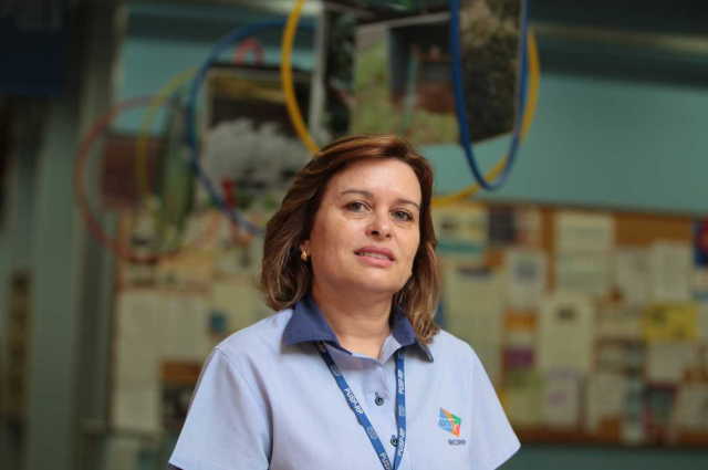 Paula é bibliotecária há 30 anos (Foto: F.L.Piton)