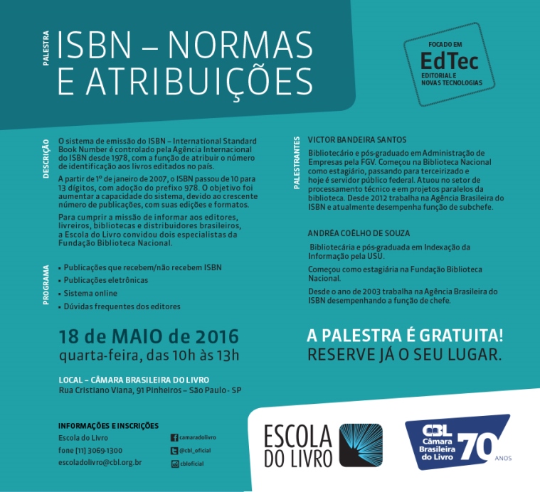 ISBN Normas e Atribuições