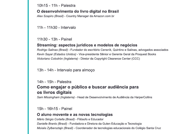 6º Congresso Internacional CBL do Livro Digital