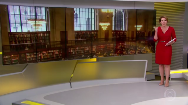 Biblioteca pública de NY (Foto: Reprodução/TV Globo)