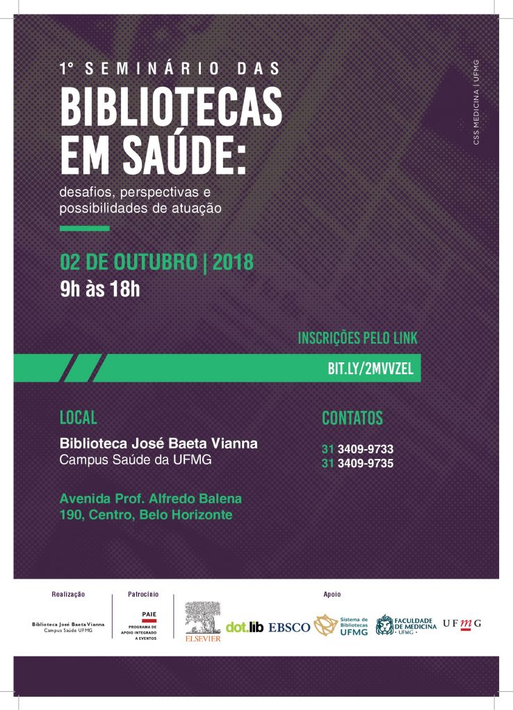 Cartaz – 1° Seminário das Bibliotecas em saúde