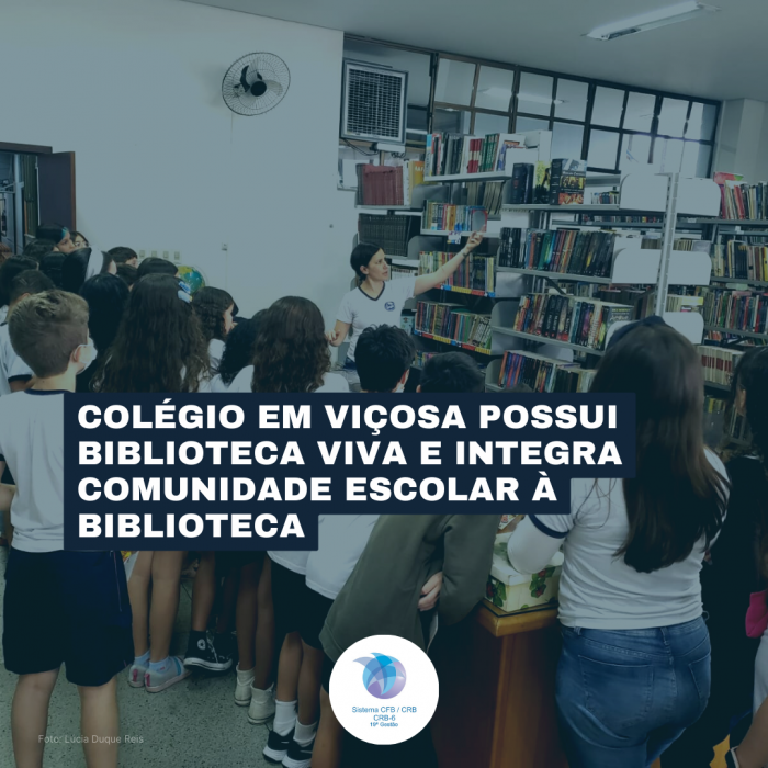 Colégio em Viçosa possui biblioteca viva e integra comunidade escolar à biblioteca