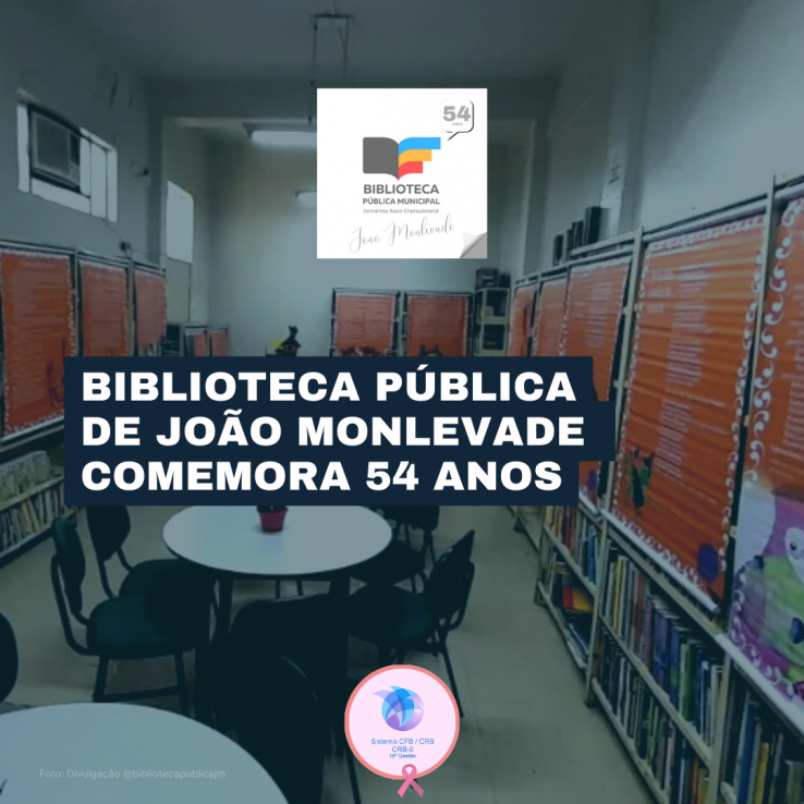 Biblioteca pública de João Monlevade comemora 54 anos Biblioteca pública de João Monlevade comemora 54 anos