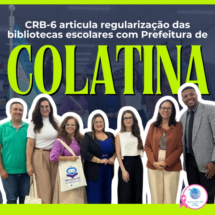 CRB-6 articula regularização das bibliotecas escolares com Prefeitura de Colatina (ES)