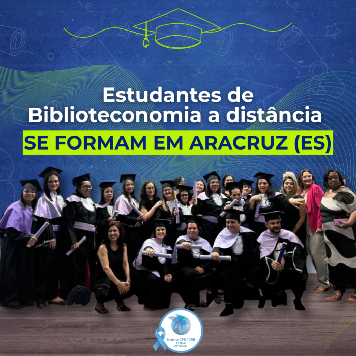 Estudantes de Biblioteconomia a distância se formam em Aracruz (ES)